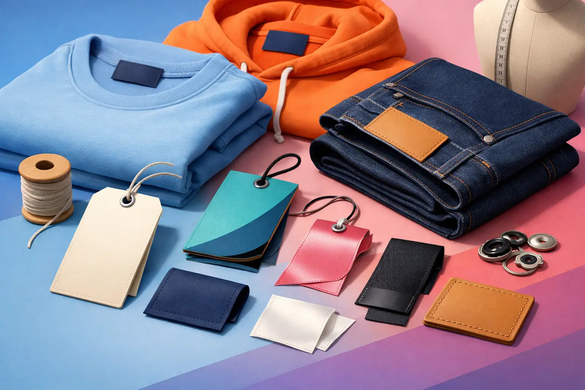 Etichette personalizzate per abbigliamento brand