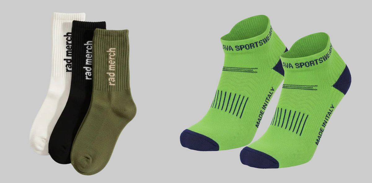 Produzione calze personalizzate made in Italy
