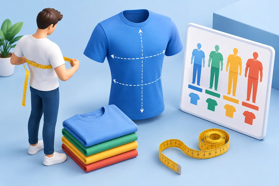 Guida alle taglie abbigliamento personalizzato