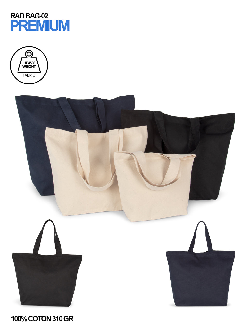 heavy weight tote shopping bag online rad merch merchandise