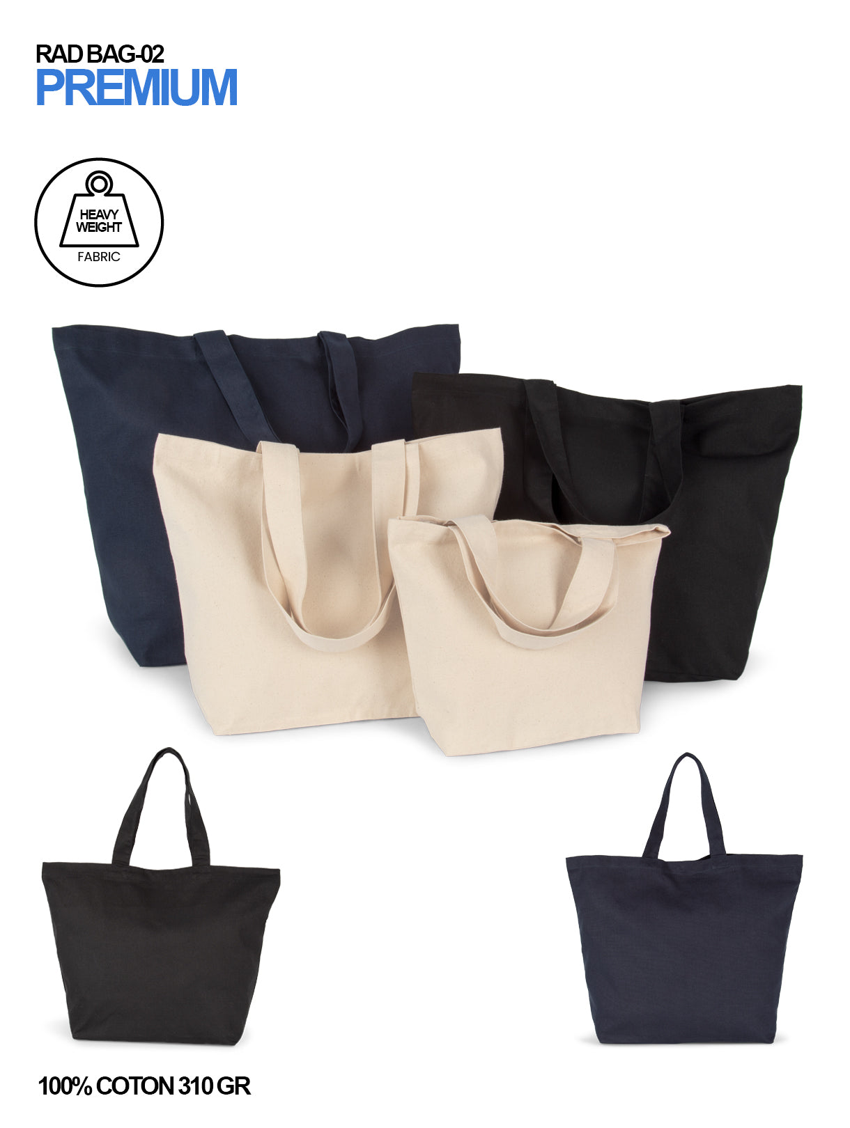 heavy weight tote shopping bag online rad merch merchandise