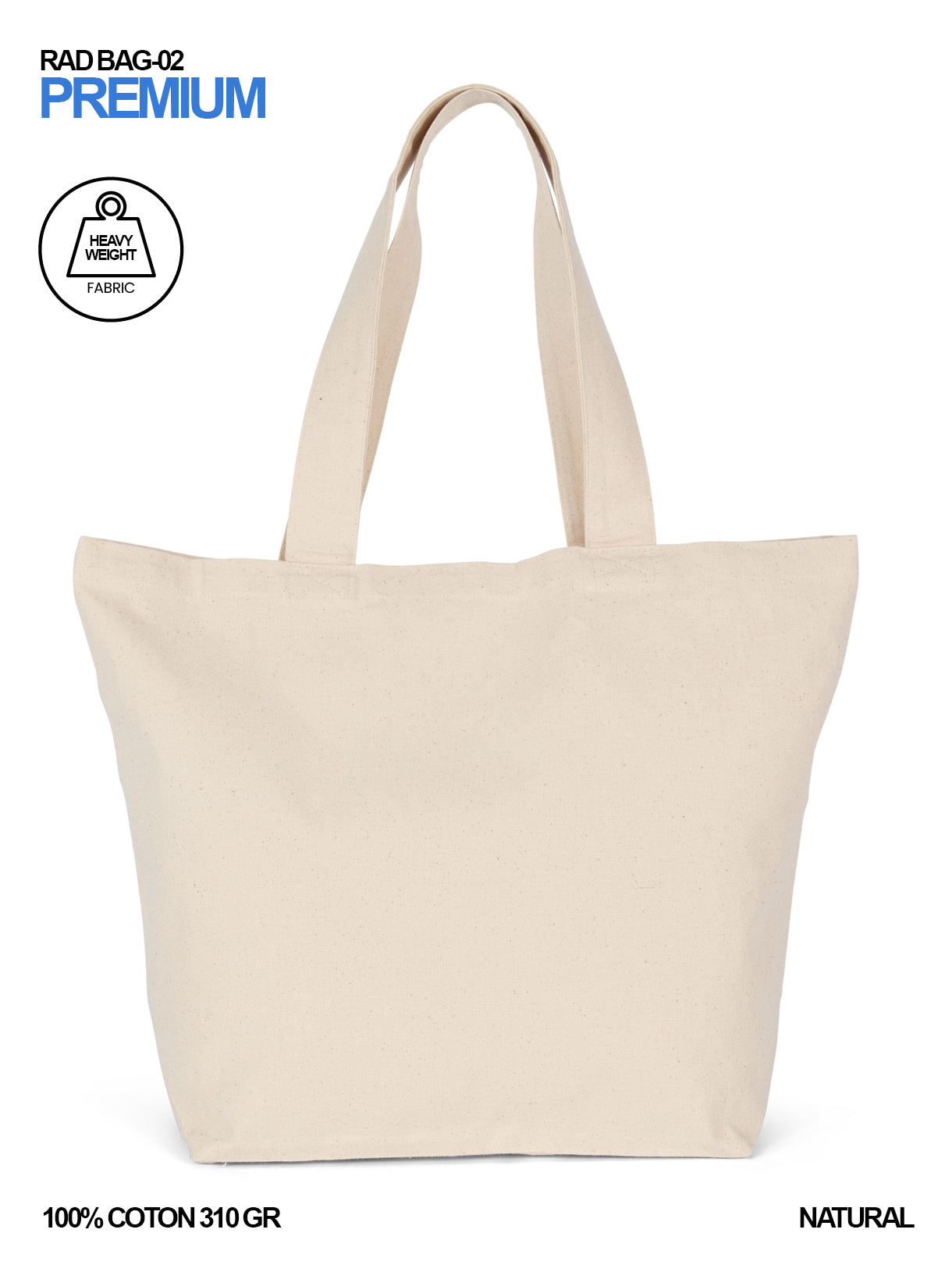heavy weight tote shopping bag online rad merch merchandise