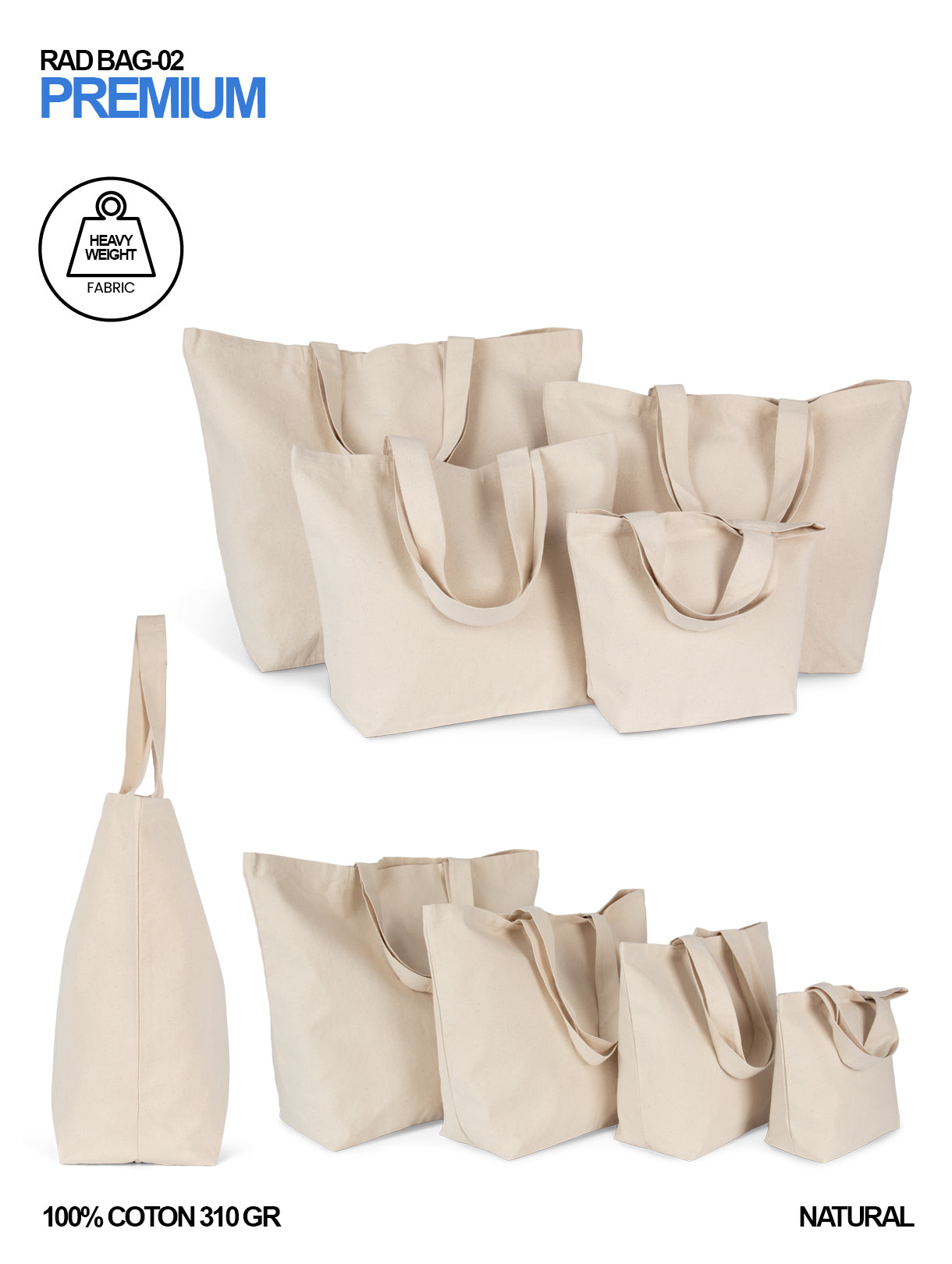 heavy weight tote shopping bag online rad merch merchandise