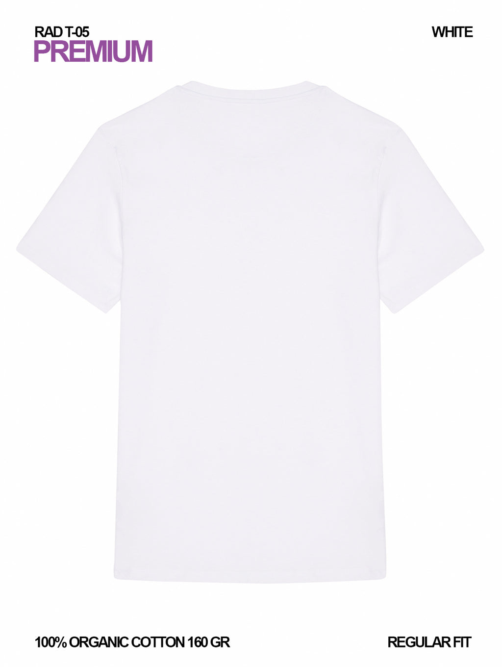 RAD T-05 / Premium T-shirt 160 gr Organic Cotton / Unisex 🎨