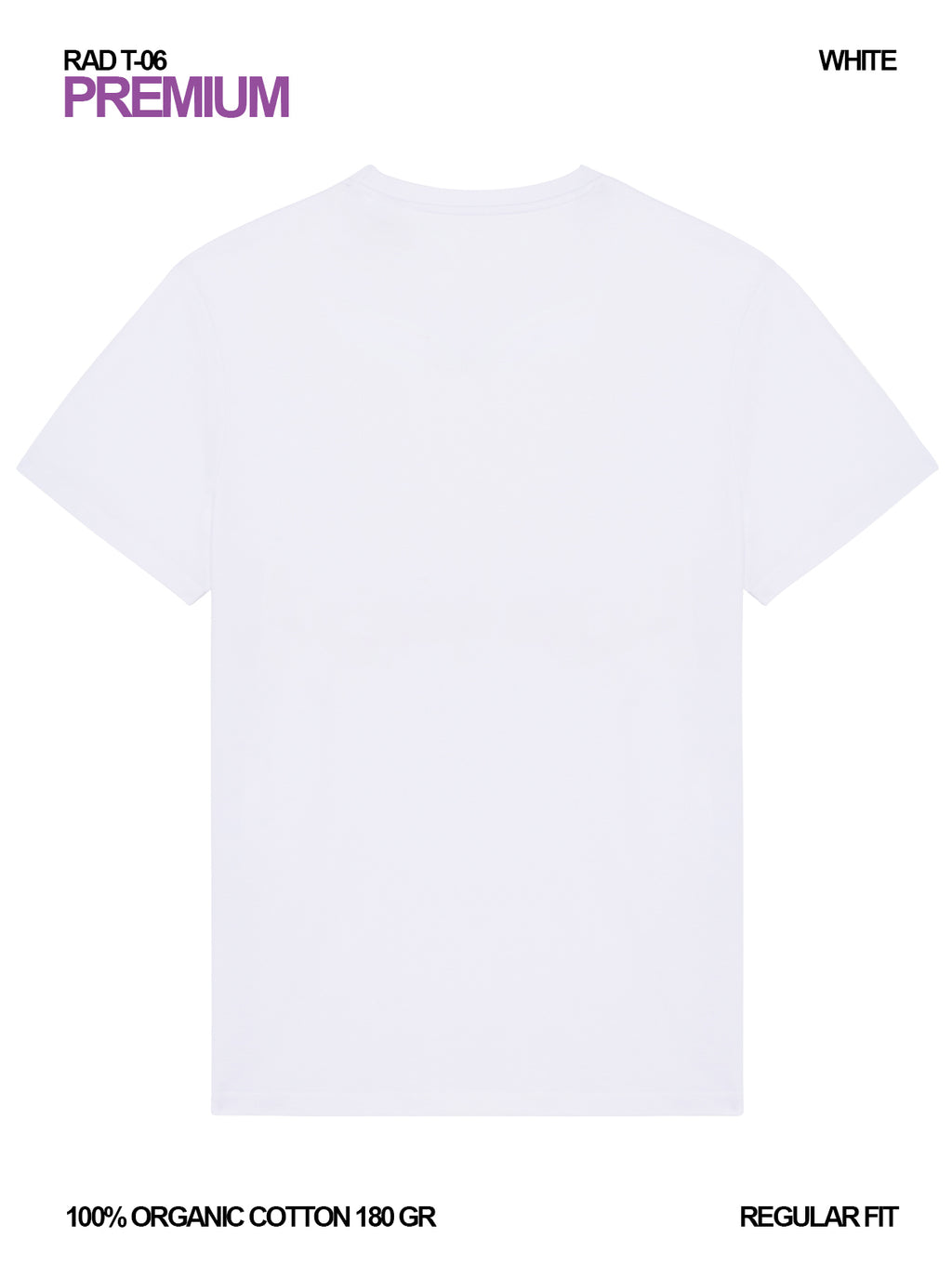 RAD T-06 / Premium T-shirt 180 gr Organic Cotton / Unisex 🎨