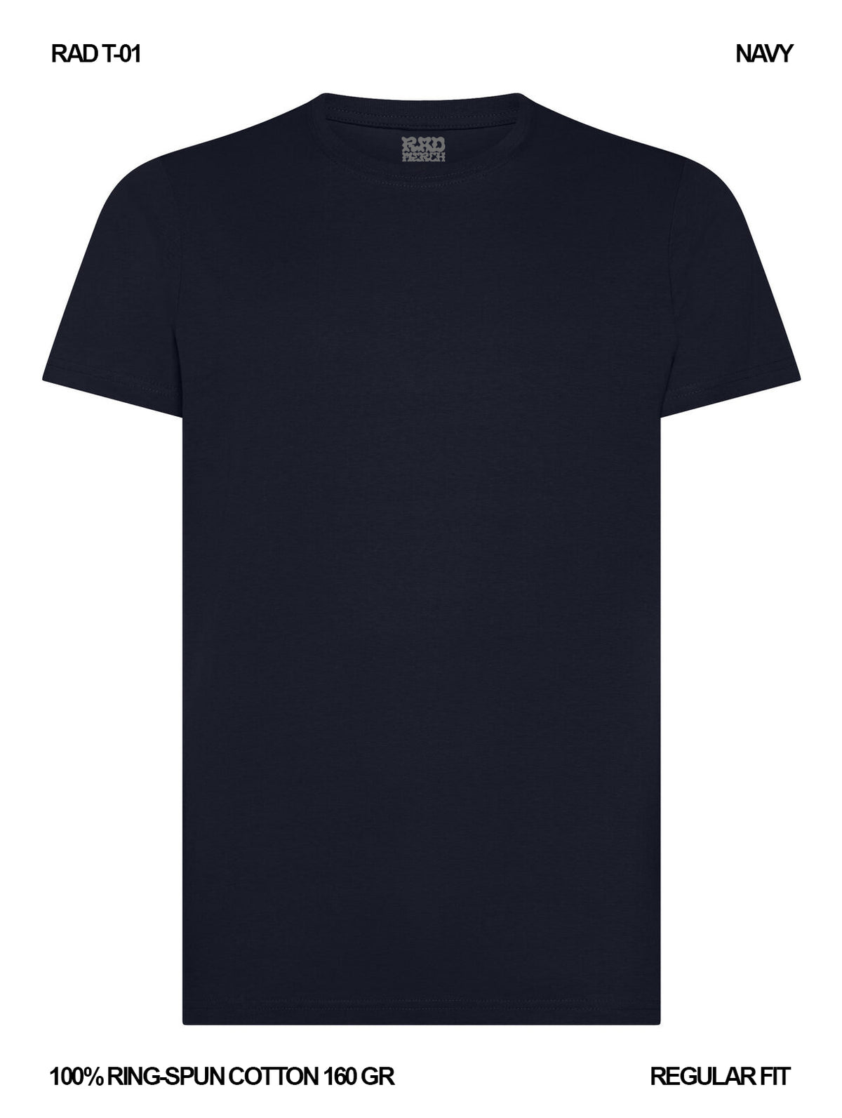 RAD T-01 / T-shirt 160 gr Ring-Spun Cotton / Unisex 🎨