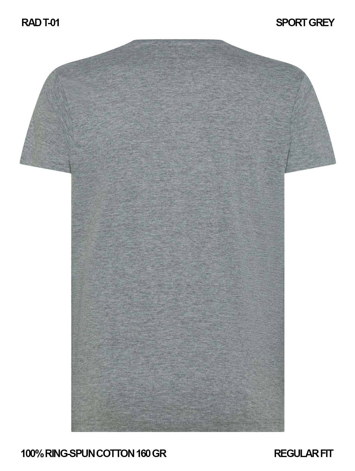RAD T-01 / T-shirt 160 gr Ring-Spun Cotton / Unisex 🎨