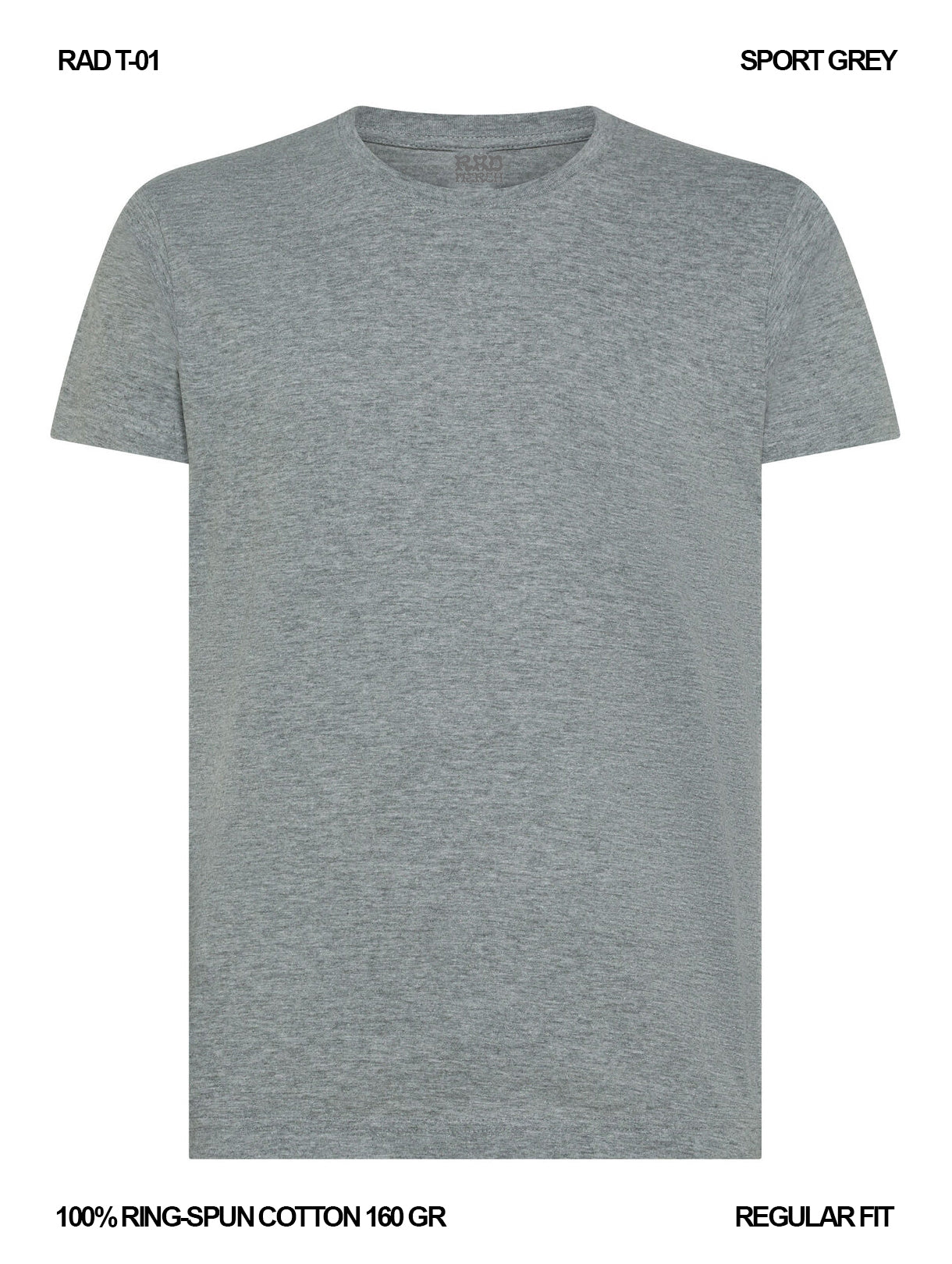 RAD T-01 / T-shirt 160 gr Ring-Spun Cotton / Unisex 🎨