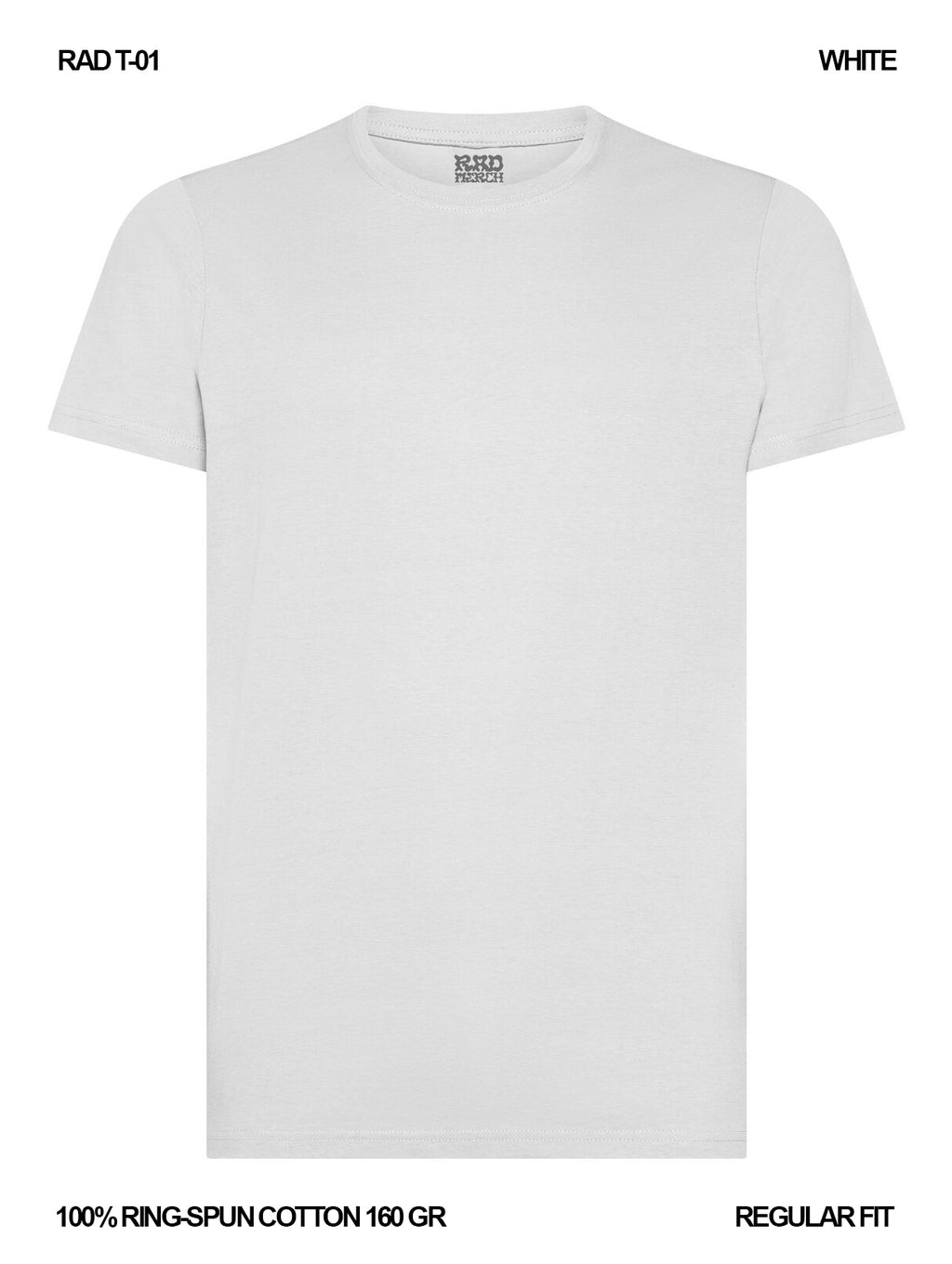 RAD T-01 / T-shirt 160 gr Ring-Spun Cotton / Unisex 🎨
