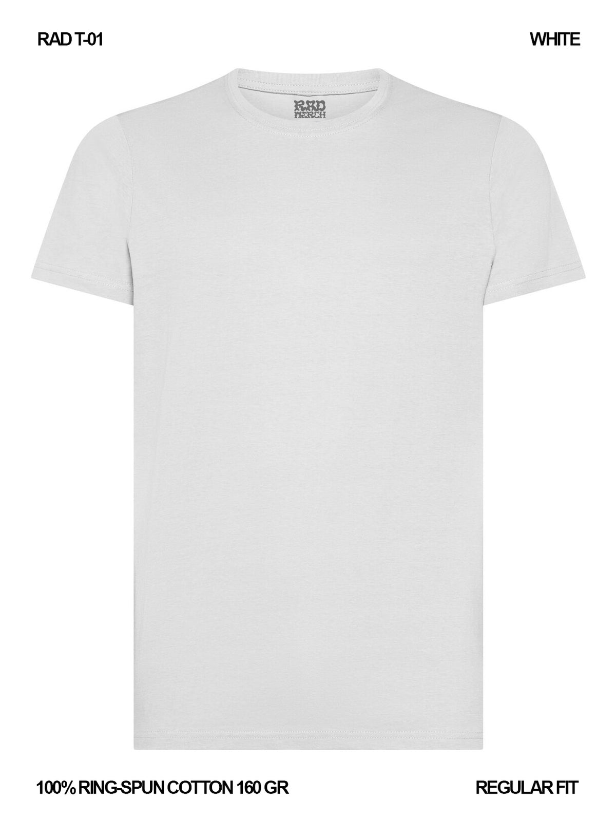 RAD T-01 / T-shirt 160 gr Ring-Spun Cotton / Unisex 🎨