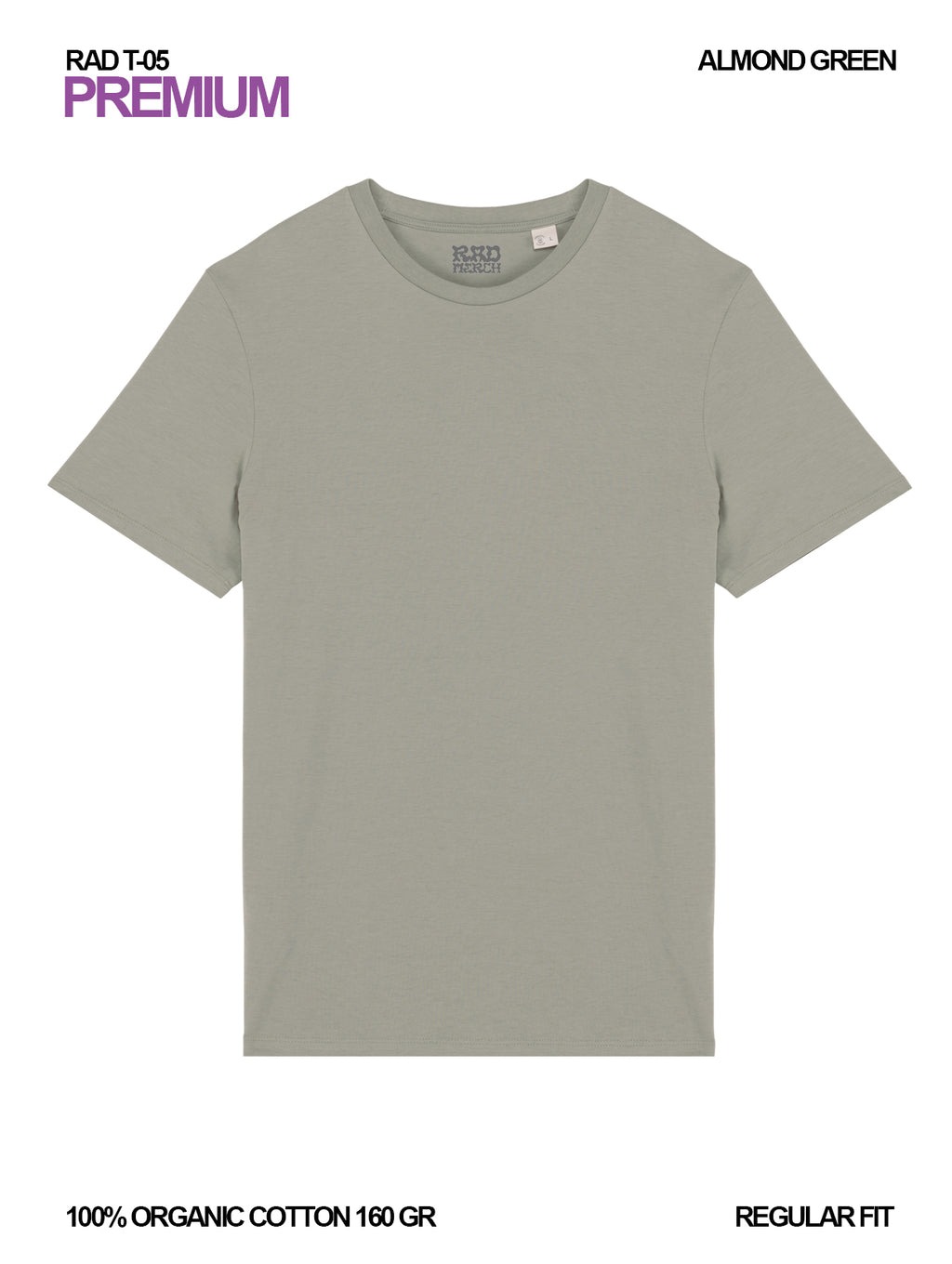 RAD T-05 / Premium T-shirt 160 gr Organic Cotton / Unisex 🎨