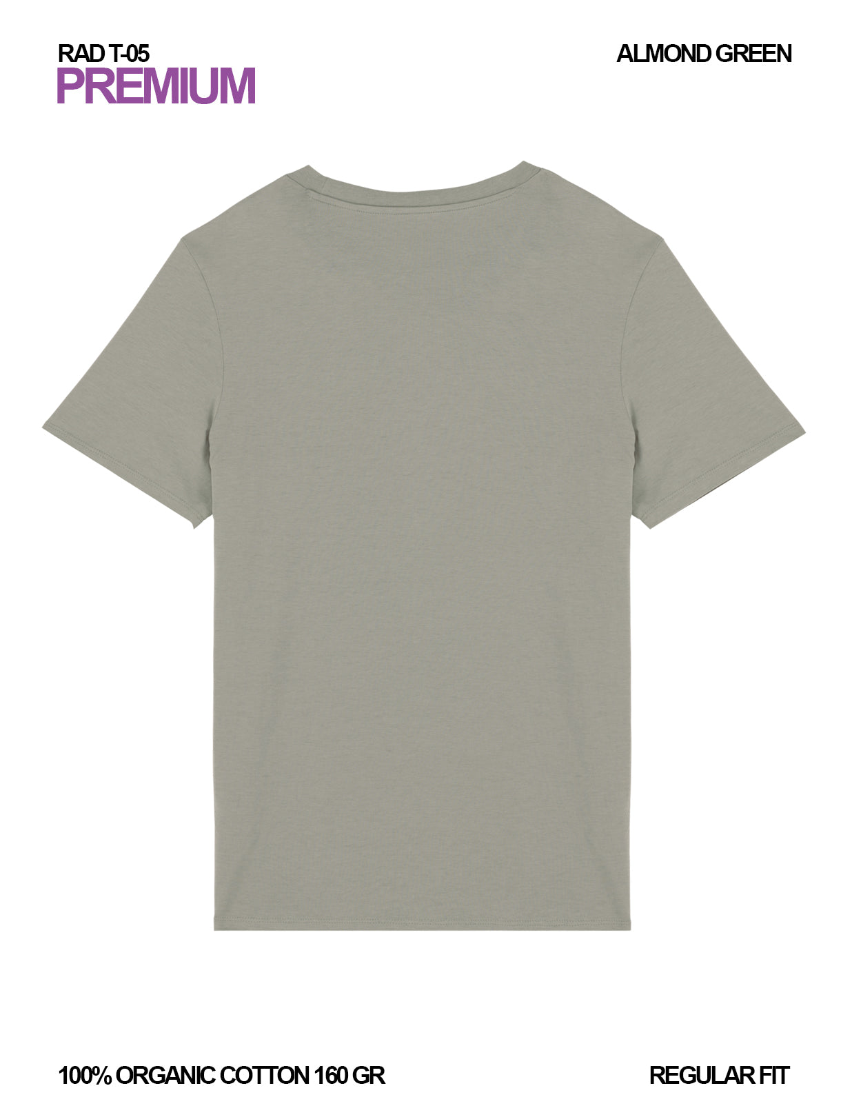 RAD T-05 / Premium T-shirt 160 gr Organic Cotton / Unisex 🎨