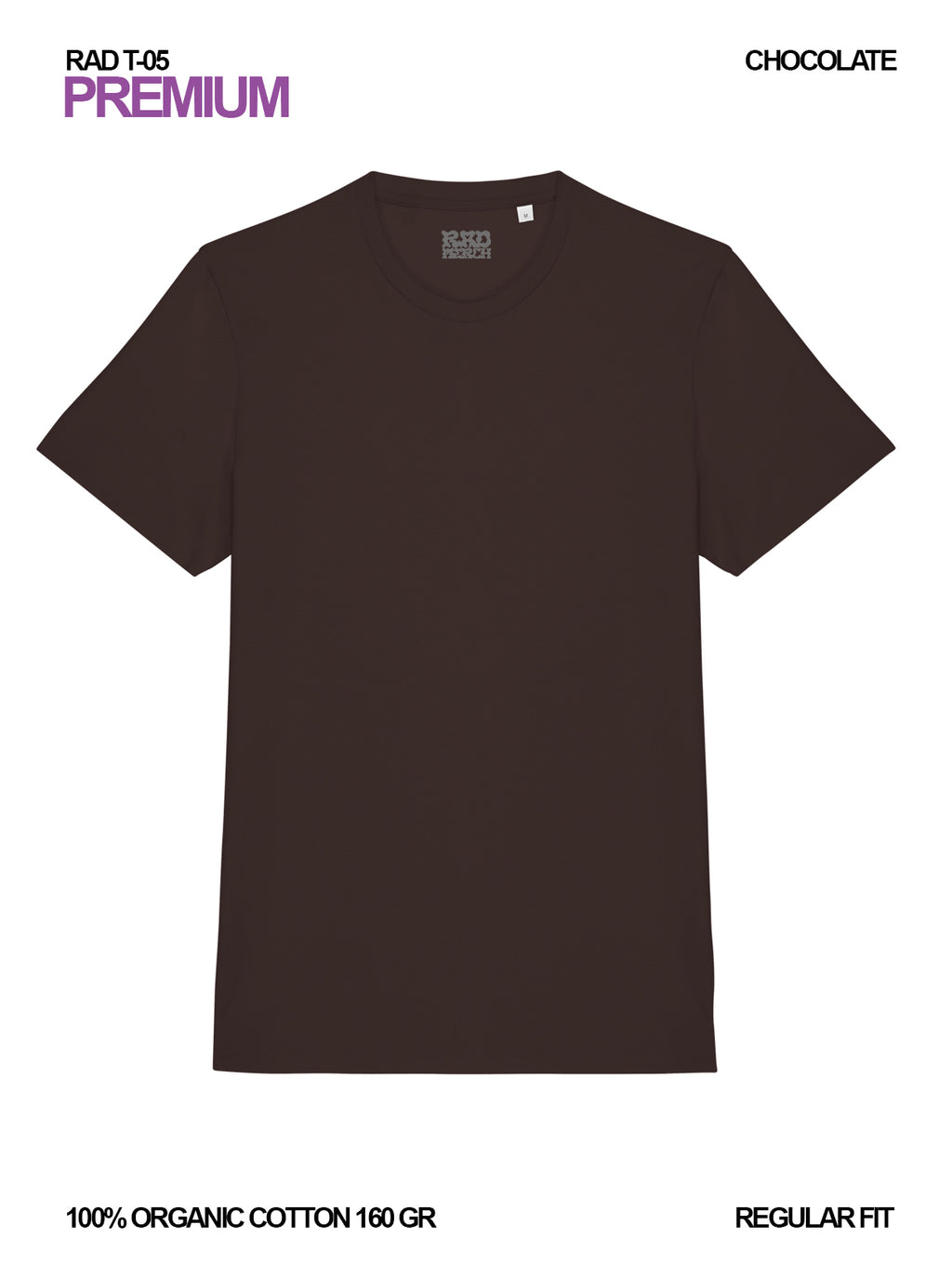 RAD T-05 / Premium T-shirt 160 gr Organic Cotton / Unisex 🎨