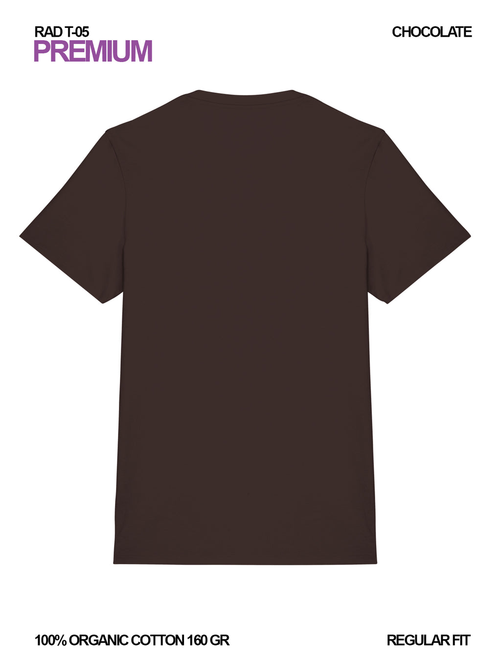 RAD T-05 / Premium T-shirt 160 gr Organic Cotton / Unisex 🎨