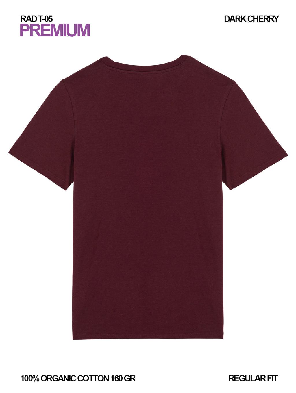 RAD T-05 / Premium T-shirt 160 gr Organic Cotton / Unisex 🎨