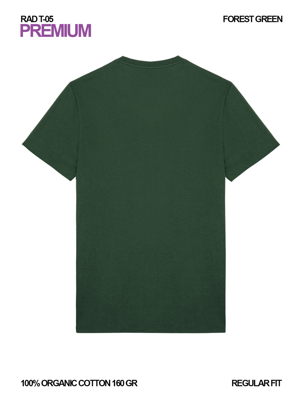 RAD T-05 / Premium T-shirt 160 gr Organic Cotton / Unisex 🎨
