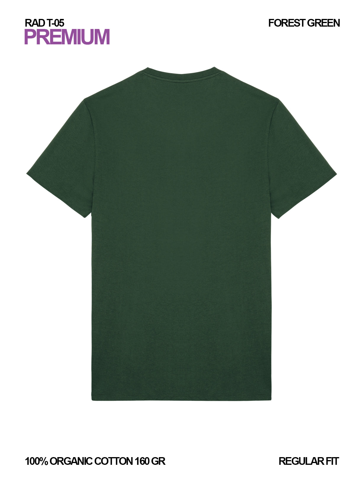 RAD T-05 / Premium T-shirt 160 gr Organic Cotton / Unisex 🎨