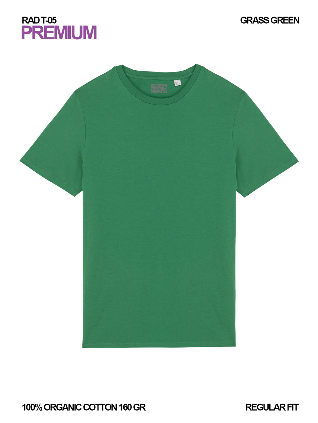 RAD T-05 / Premium T-shirt 160 gr Organic Cotton / Unisex 🎨