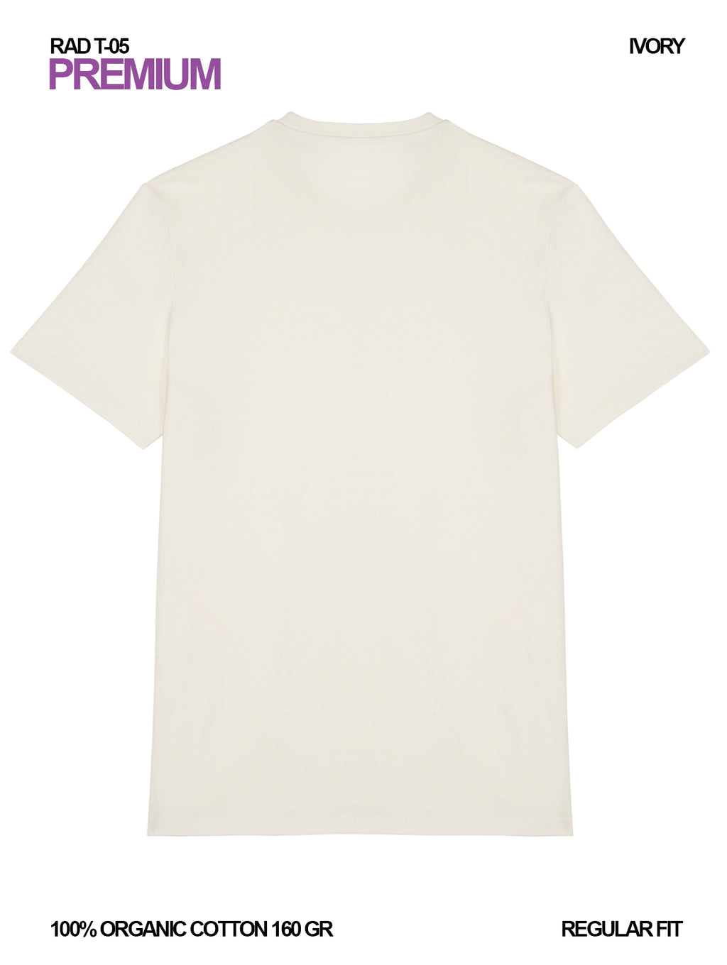 RAD T-05 / Premium T-shirt 160 gr Organic Cotton / Unisex 🎨