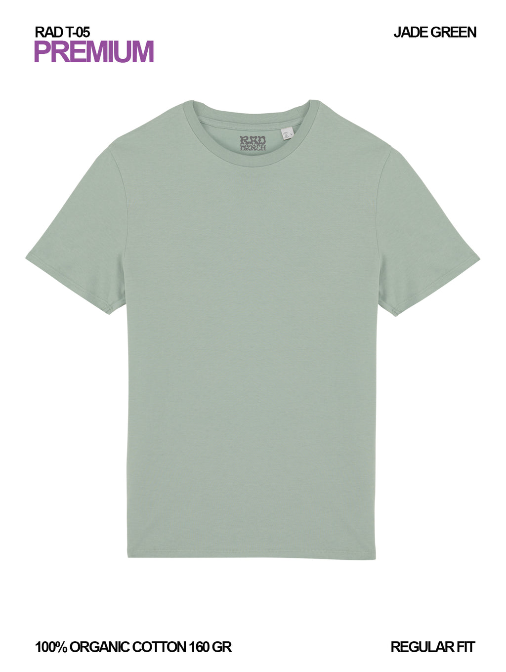 RAD T-05 / Premium T-shirt 160 gr Organic Cotton / Unisex 🎨