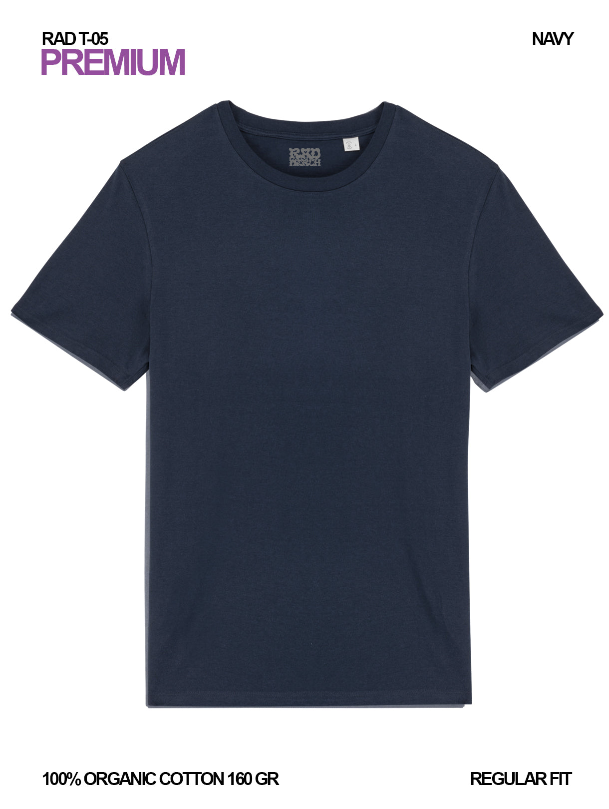 RAD T-05 / Premium T-shirt 160 gr Organic Cotton / Unisex 🎨