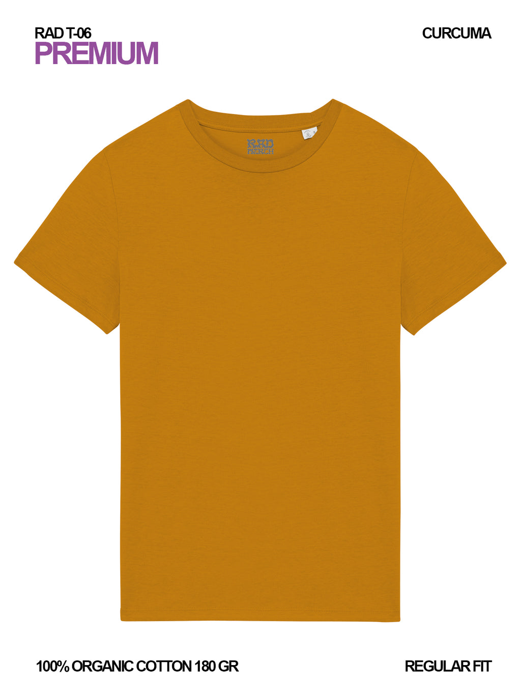RAD T-06 / Premium T-shirt 180 gr Organic Cotton / Unisex 🎨