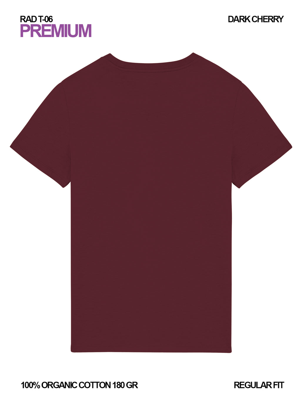 RAD T-06 / Premium T-shirt 180 gr Organic Cotton / Unisex 🎨