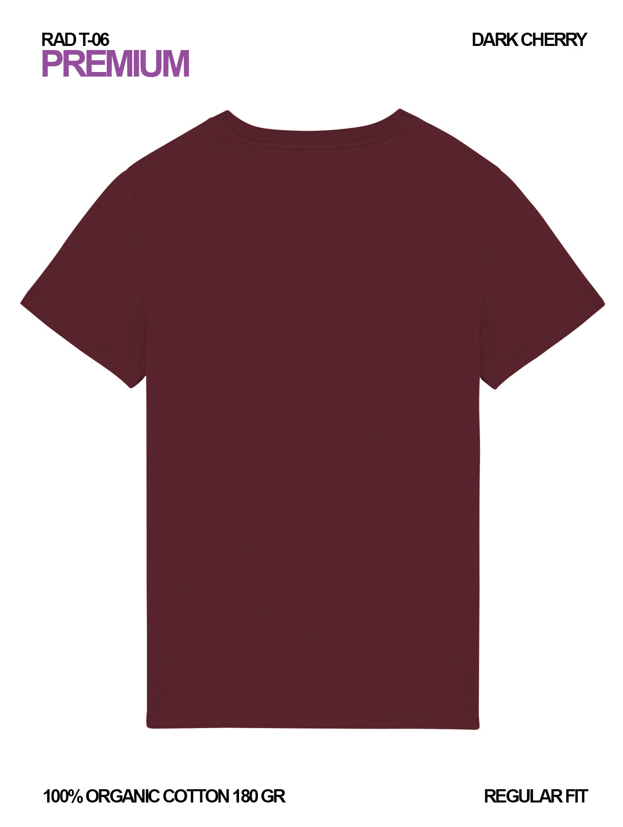 RAD T-06 / Premium T-shirt 180 gr Organic Cotton / Unisex 🎨