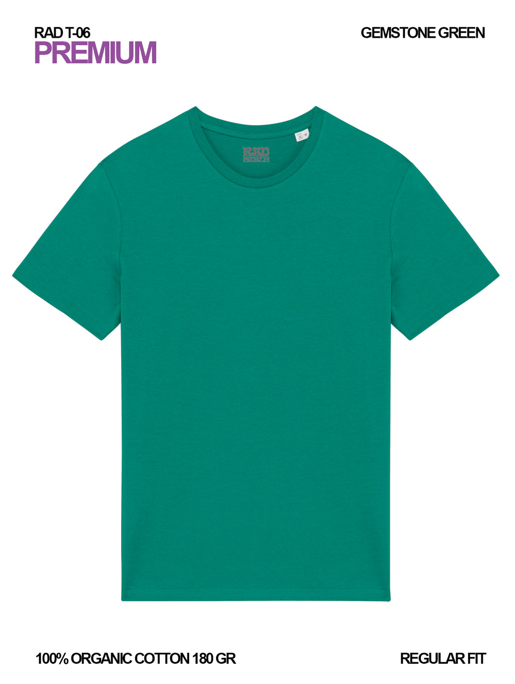 RAD T-06 / Premium T-shirt 180 gr Organic Cotton / Unisex 🎨