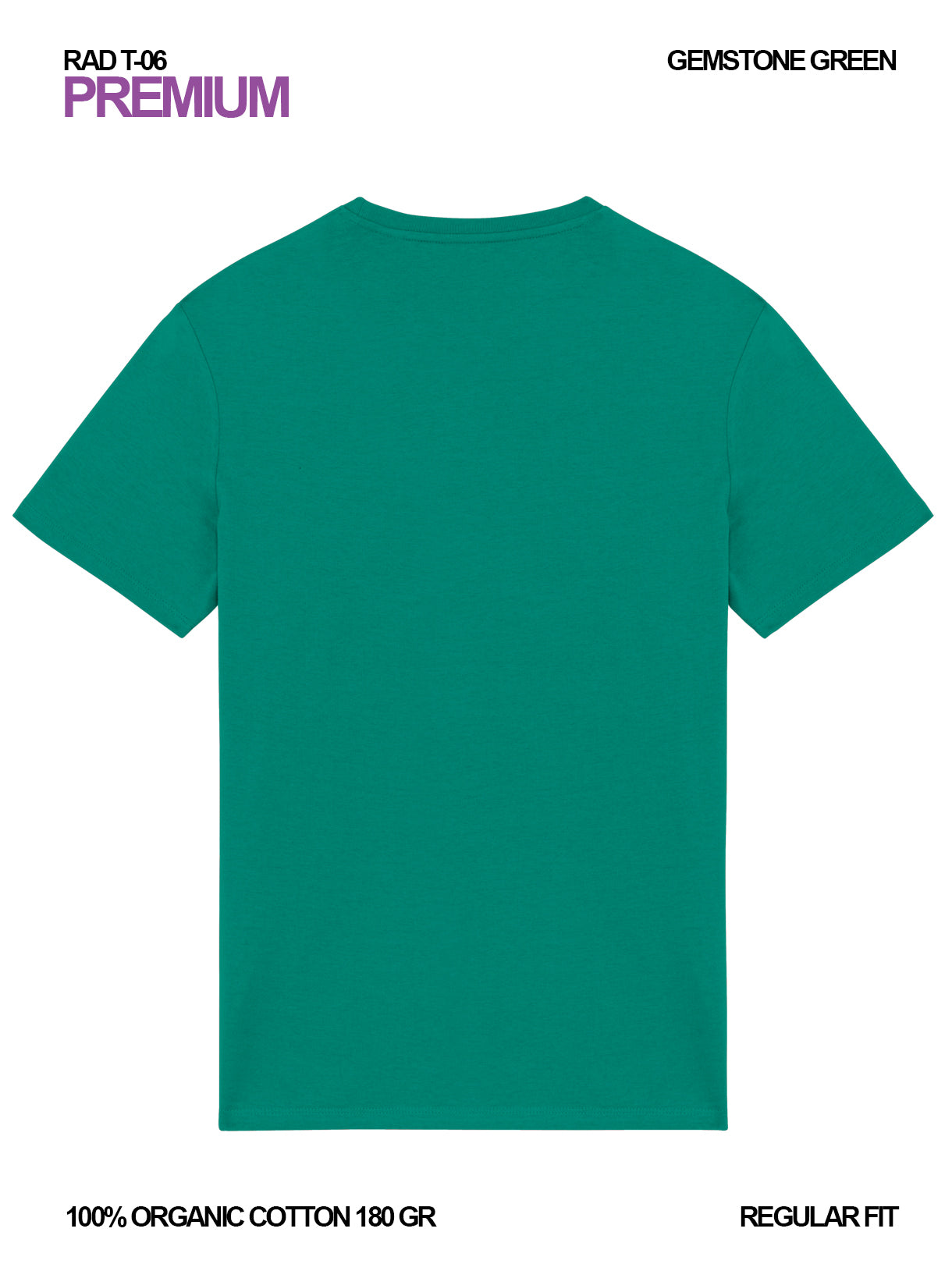 RAD T-06 / Premium T-shirt 180 gr Organic Cotton / Unisex 🎨