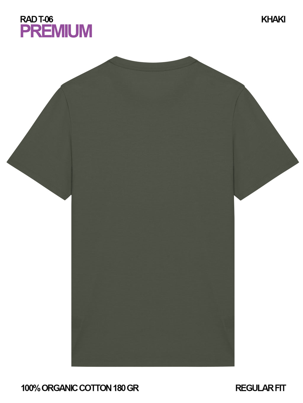 RAD T-06 / Premium T-shirt 180 gr Organic Cotton / Unisex 🎨