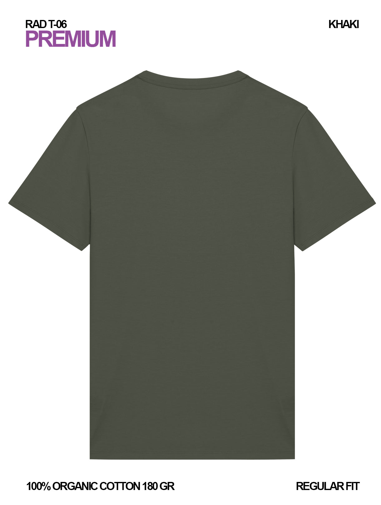 RAD T-06 / Premium T-shirt 180 gr Organic Cotton / Unisex 🎨