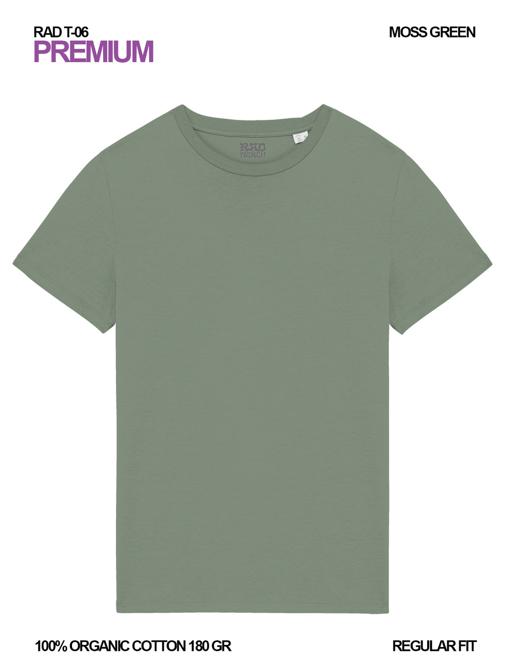 RAD T-06 / Premium T-shirt 180 gr Organic Cotton / Unisex 🎨
