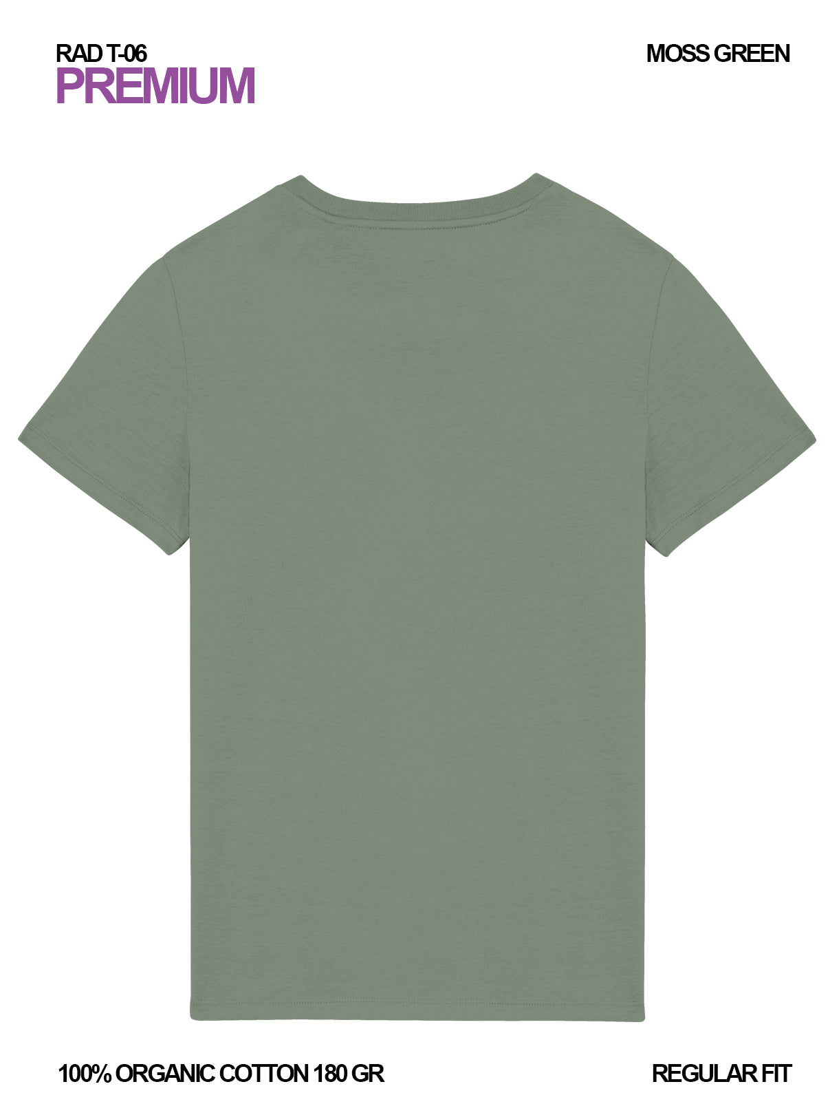RAD T-06 / Premium T-shirt 180 gr Organic Cotton / Unisex 🎨