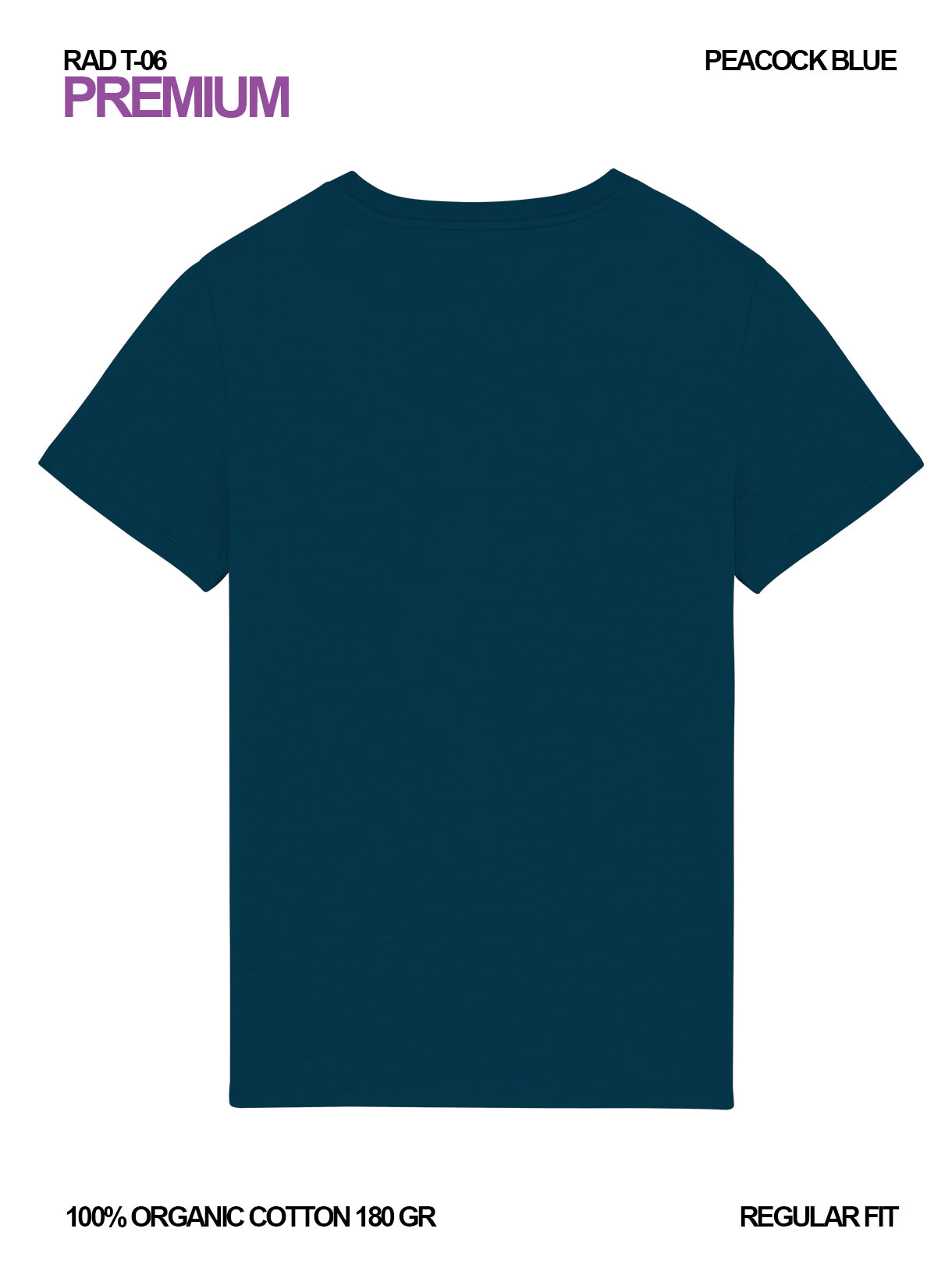 RAD T-06 / Premium T-shirt 180 gr Organic Cotton / Unisex 🎨