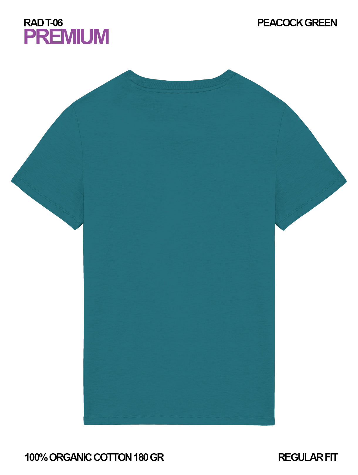 RAD T-06 / Premium T-shirt 180 gr Organic Cotton / Unisex 🎨