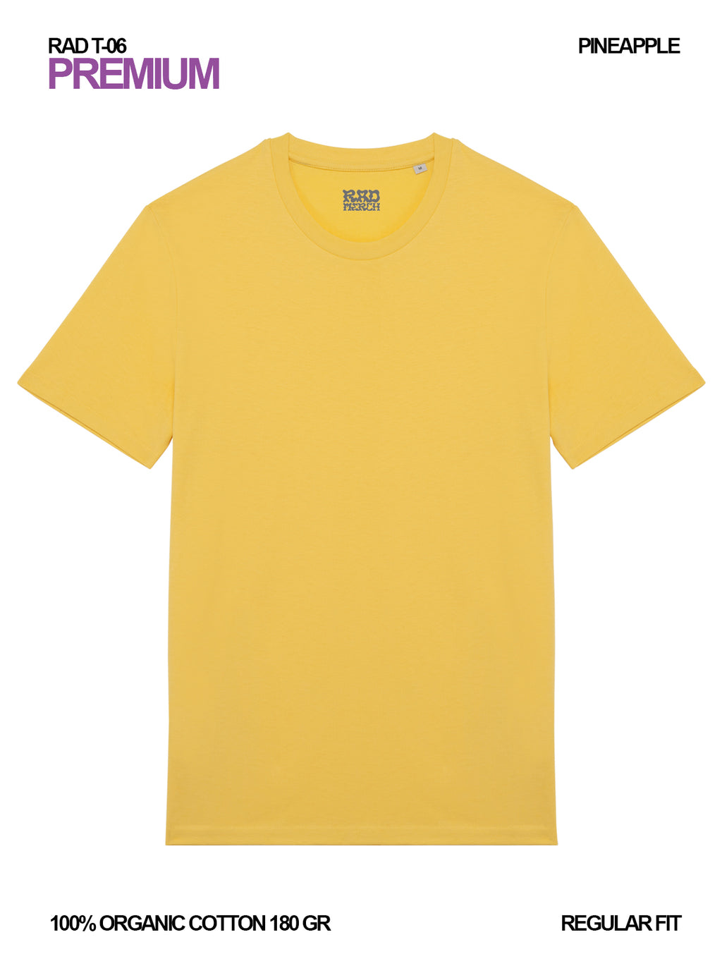 RAD T-06 / Premium T-shirt 180 gr Organic Cotton / Unisex 🎨