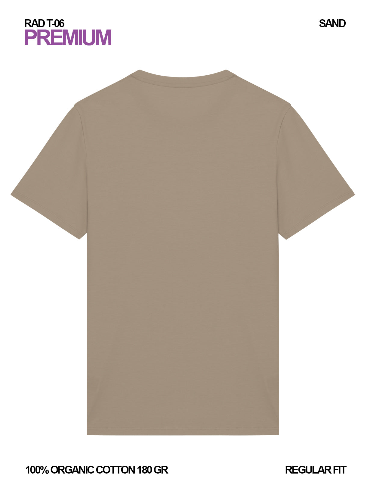 RAD T-06 / Premium T-shirt 180 gr Organic Cotton / Unisex 🎨