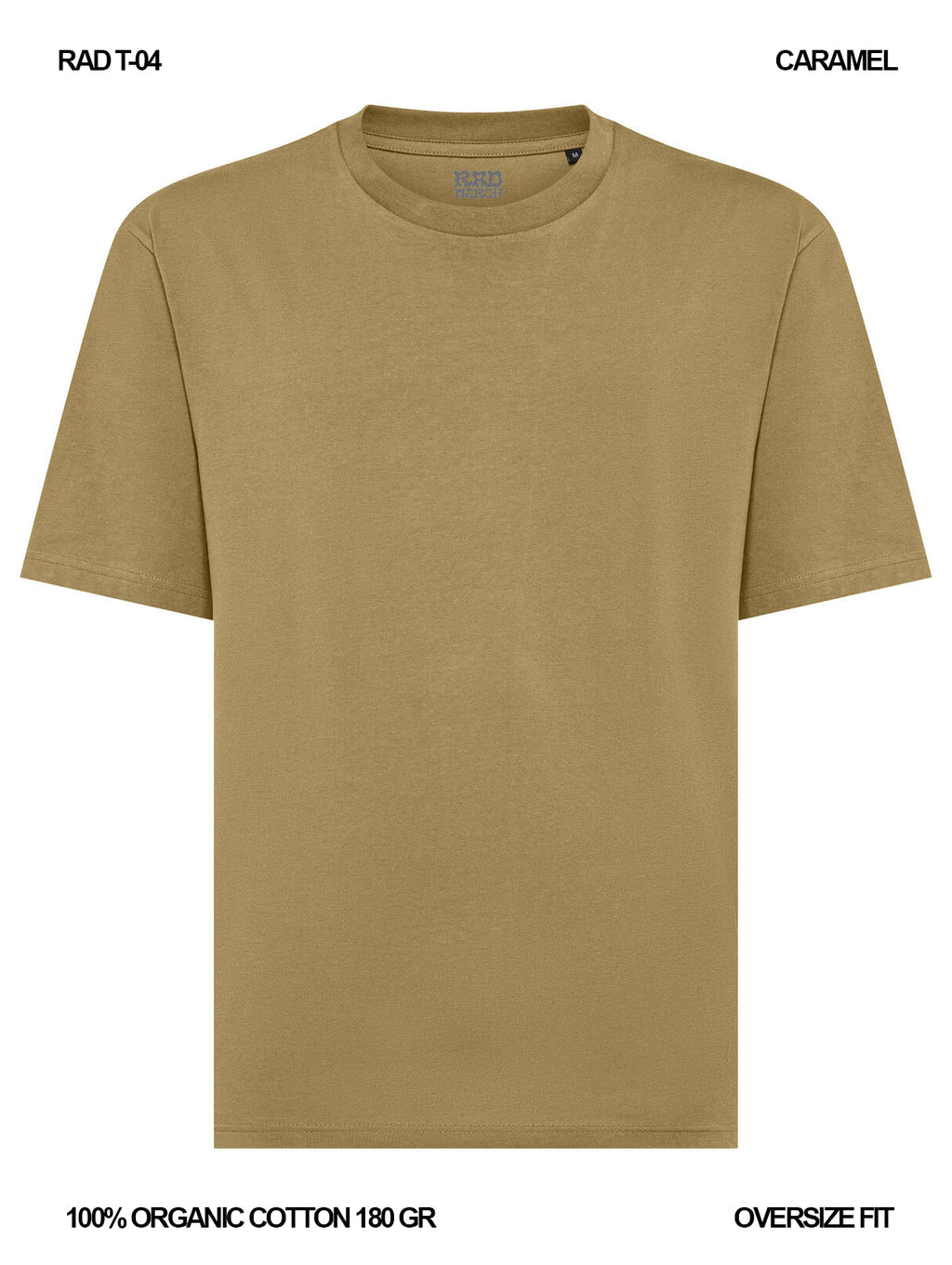 RAD T-04 / T-shirt Oversize 180 gr Organic Cotton / Unisex 🎨