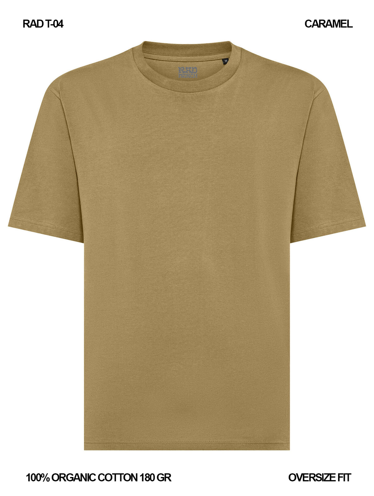 RAD T-04 / T-shirt Oversize 180 gr Organic Cotton / Unisex 🎨