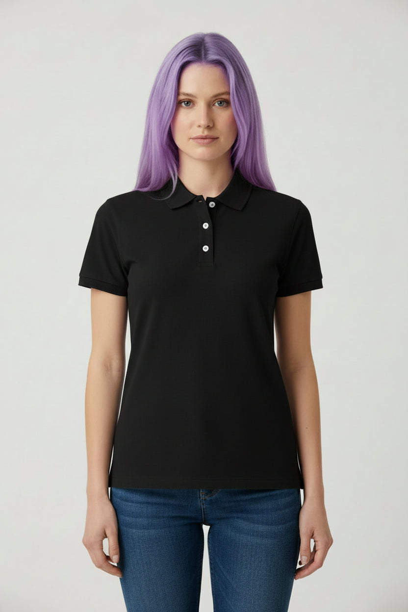 RAD POLO-04 / Polo Piquè 100% Organic Cotton / Donna 🎨